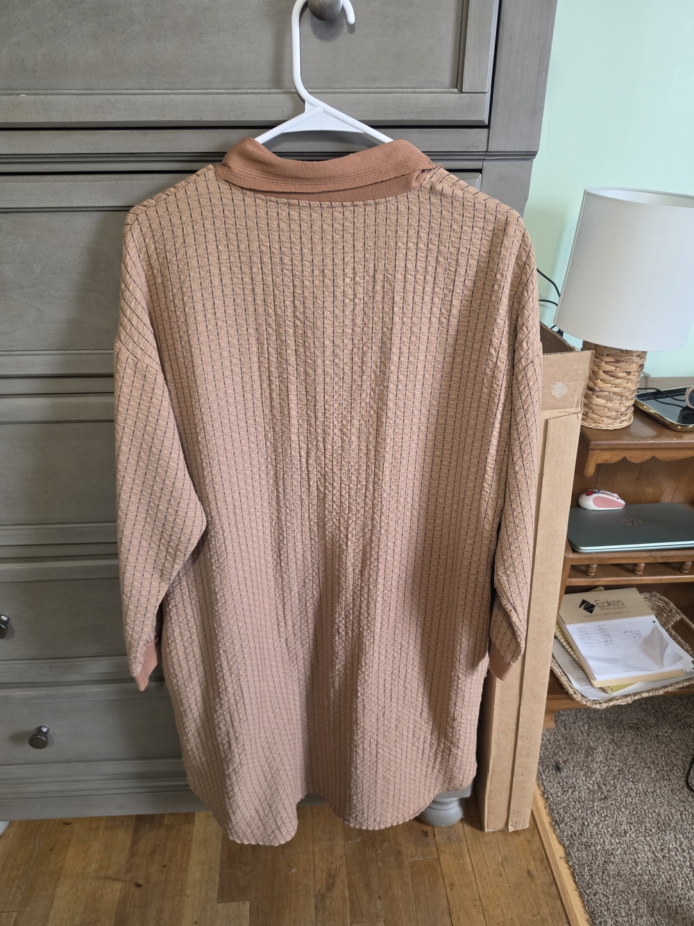 BUCKETLIST Rust Button-Up Textured Jacket - Picture 2 of 4